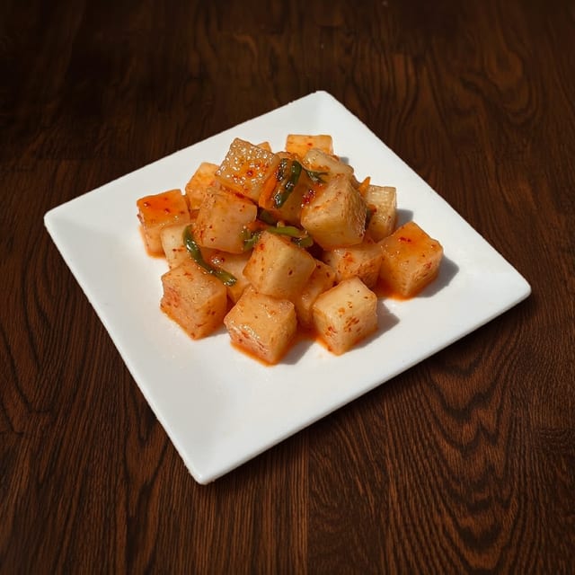 Kimchi - Cubed Radish (4oz).